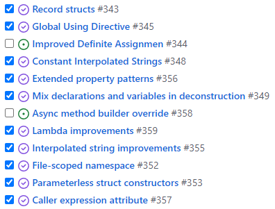 C# 10.0 記事執筆状況